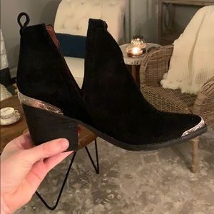 Jeffrey Campbell Cromwell Black Suede Boots